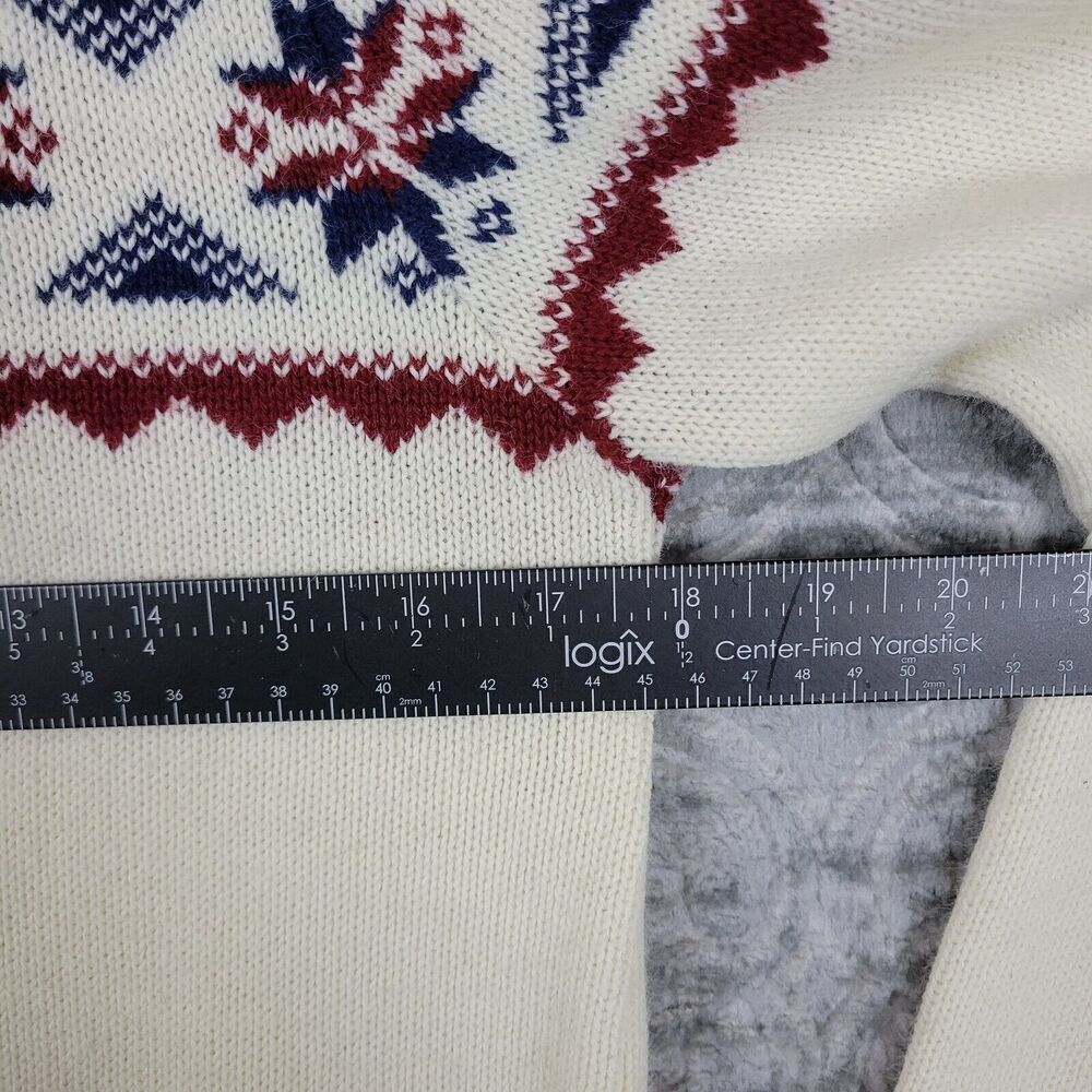 Vintage Sears Sweater Women’s Small White Sportswear Winter Made In The USA - Picture 8 of 13